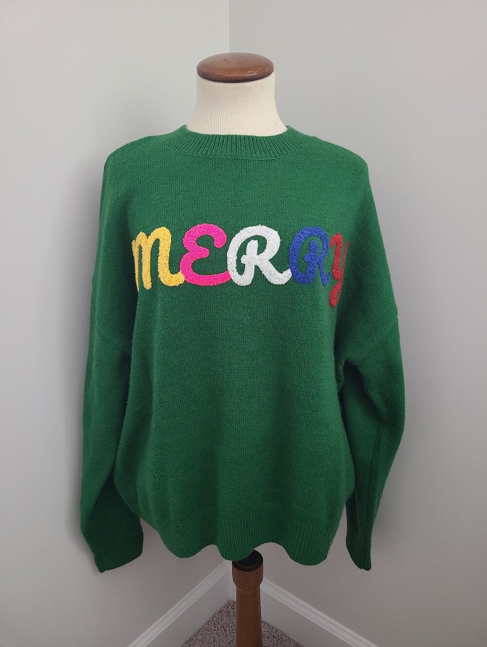Fashion Nova Merry Christmas Sweater Women's Size XL Holiday Ugly Party festive